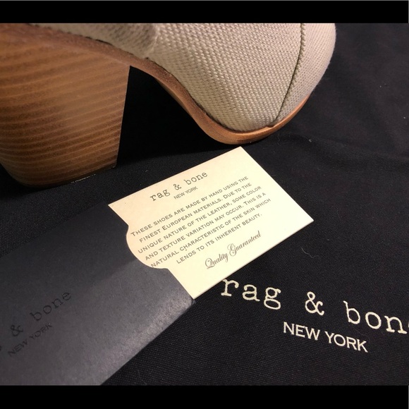 🔥 FIRE SALE CLOSET CLOSING🔥 NIB Rag & Bone classic Newbury boots Canvas Taupe - Picture 6 of 8